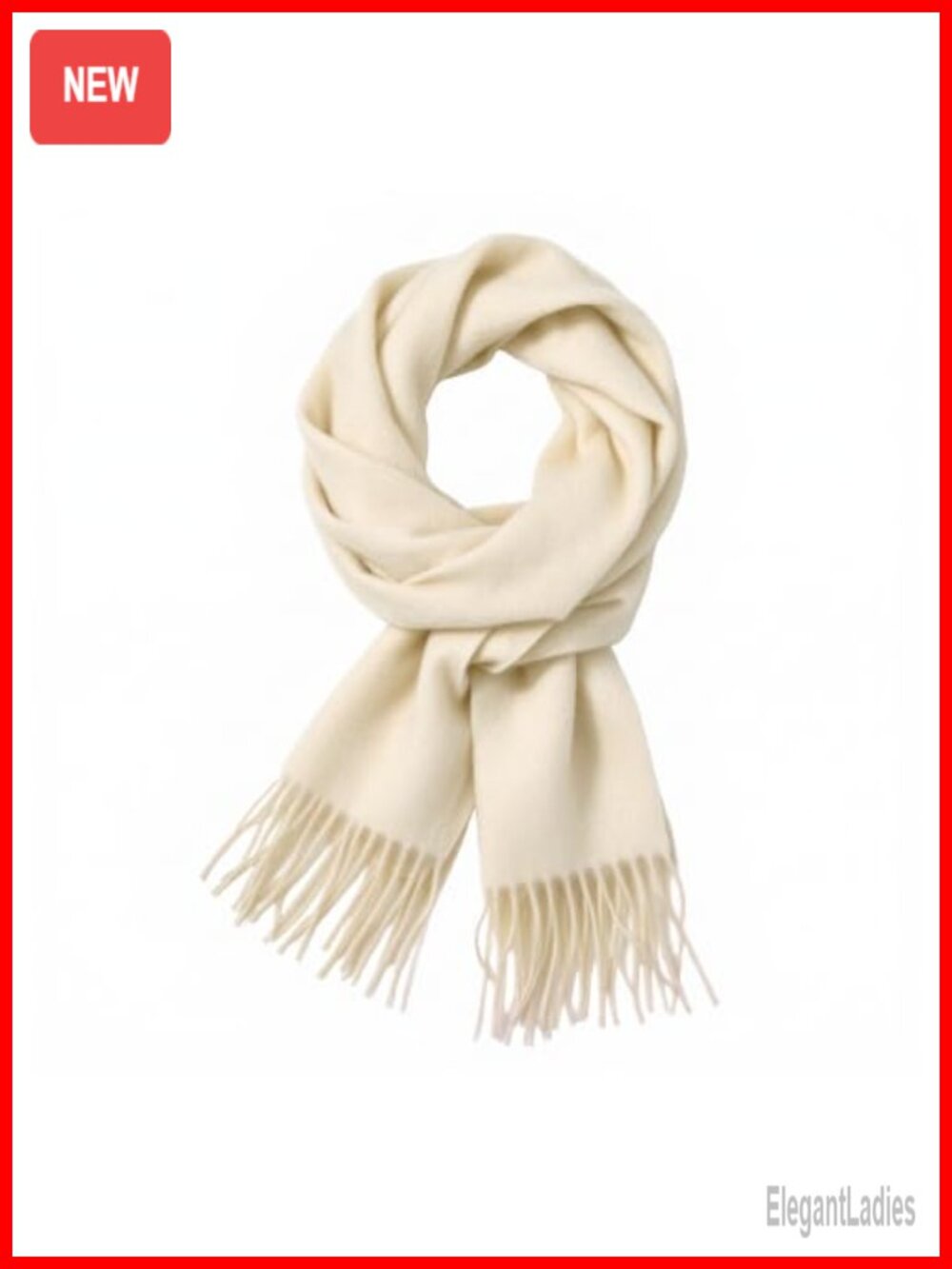 Cashmere Scarf Wrap with Tassel Fringe Thick Warm Winter Travel